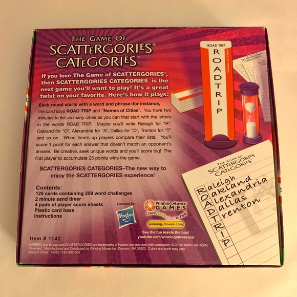 Scattergories Categories Game - Picture 2 of 11